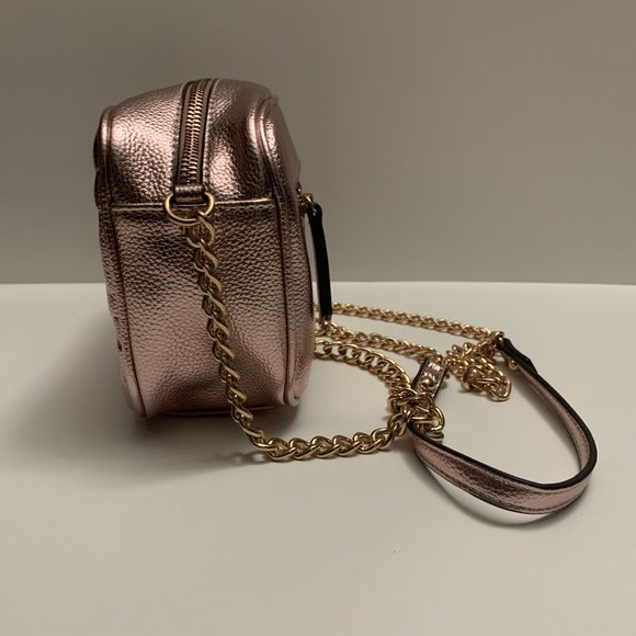 INC Glam Metallic Quilted Camera Crossbody - Picture 3 of 9